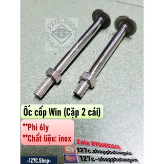 [HCM] Cặp ốc Cốp Win 100 Win 125 inox (Cặp 2 cái)