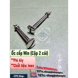 [HCM] Cặp ốc Cốp Win 100 Win 125 inox (Cặp 2 cái)