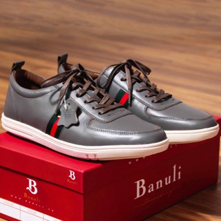 Banuli men's casual sneakers, giày sneakers banuli nam da bò nappa cao cấp c1sn2t0
