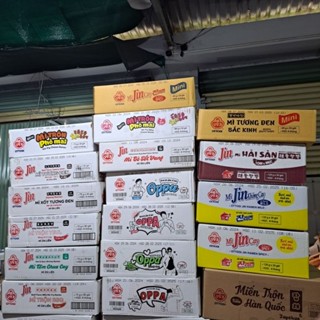 THÙNG MÌ ĂN LIỀN OTTOGI HÀN QUỐC ĐỦ LOẠI, thùng mì oppa, thùng mì xốt tương đen Ottogi, thùng miến trộn Hàn Quốc ottogi