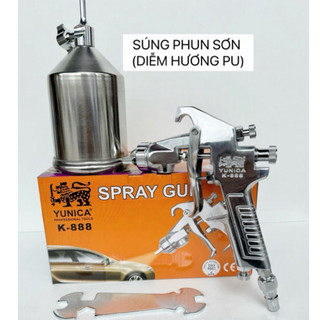 Súng phun sơn yunica k888 béc 1.3mm, 1.5mm dùng cho sơn xe,sơn gỗ,sơn sắt…