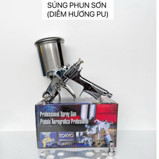 Súng Phun Sơn K-100G TOKYO (HÀNG LOẠI 1) đầu 1.3mm và 1.5mm Phun Bóng Mịn.
