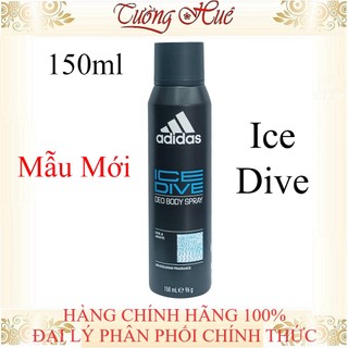 Xịt Khử Mùi Nam ADIDAS ICE DIVE Bodyspray 48H - 150ml.