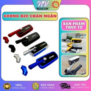 Gương chiếu hậu xe máy thời trang Rizoma mẫu H2C chân 3D, kính chiếu hậu Rizoma H2C Xi Ken