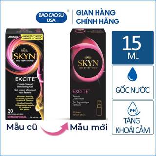 Gel bôi trơn tăng khoái cảm cho phụ nữ LifeStyles Excite 15ml [Nhập Mỹ]