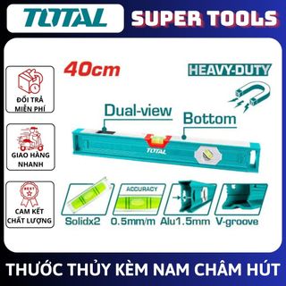 Đồ nghề total thước thủy kèm theo nam châm hút 40cm tmt24056