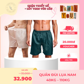 Quần đùi lụa nam, Quần đùi spa chất liệu vải phi lụa mềm mát, nhiều màu dành cho massage, xông hơi