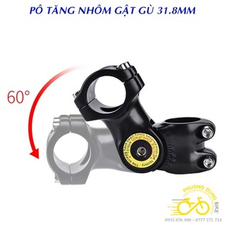 Pô tăng ghi đông xe đạp kiểu gật gù 31.8mm