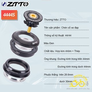 Chén cổ bát phốt thả bạc đạn xe đạp ZiTTO 4444S 44mm