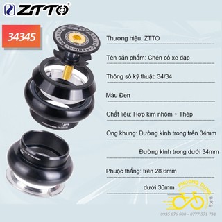 Chén cổ bát phốt thả bạc đạn xe đạp zitto 3434s 34mm