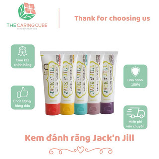 Kem đánh răng Organic nuốt được Jack N' Jill - The Caring Cube