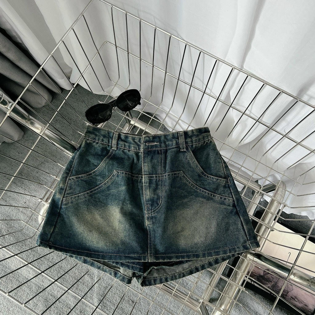 Quần Váy Jean Nữ Bigsize 40–85kg Dáng Chữ A Lưng Cao Giả Váy Che Đùi MS2006 – 2KJeans | BigBuy360 - bigbuy360.vn