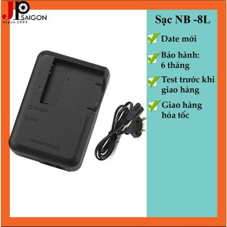 Sạc máy ảnh CB-2LAE cho Canon NB-8L, Sạc dây