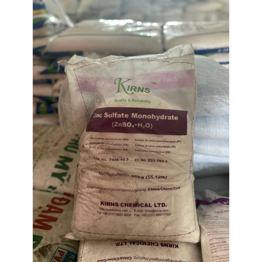 Túi 1Kg Phân Bón Zinc Sulphate Monohydrate (ZnSO4.H2O) (Dạng bột)