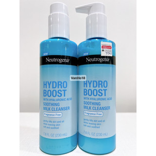USA_Sữa rửa mặt dạng sữa Neutrogena Hydro Boost With Hyaluronic Acid Soothing Milk Cleanser