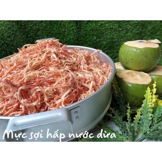 Khô mực xé sợi hấp nước dừa hũ 250g - Loại 1 mềm ngon