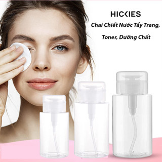 Chai Chiết Nhựa đựng Nước Tẩy Trang, Toner, Dung Dịch Làm Đẹp Dung Tích 120/150/200/300ml - Chai Chiết Nắp Bật HICKIES