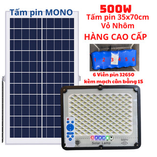 Đèn Năng Lượng Mặt Trời, Đèn Led Chống Lóa Cao Cấp 100W,200W,500W Khung Nhôm Bảo hành 2 năm