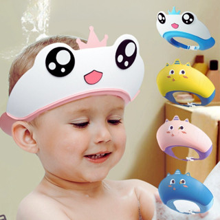 Mũ gội đầu cho bé, nón tắm trùm đầu viền silicon đa năng cao cấp chống nước, xà phòng tắm vào tai mắt mũi của trẻ em