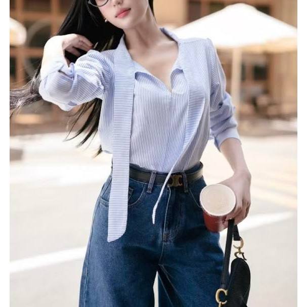 🎀Áo công sở nơ cổ