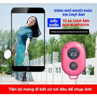 Remote chụp ảnh tự sướng - nút bấm điều khiển bluetooth chụp hình từ xa cho điện thoại thông minh