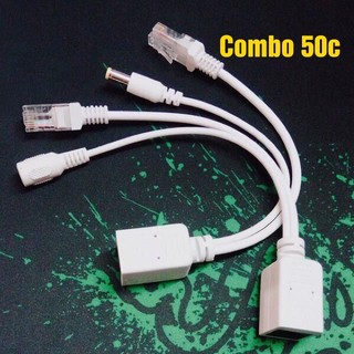 Combo 50c POE Cặp 2 Cái- BAO GIÁ BÁN BUÔN-Cáp Chuyển Tín Hiệu Camera POE Cặp 2 Cái