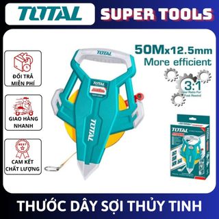 Đồ nghề total thước dây sợi thủy tinh 50mx12.5mm tmtf13506
