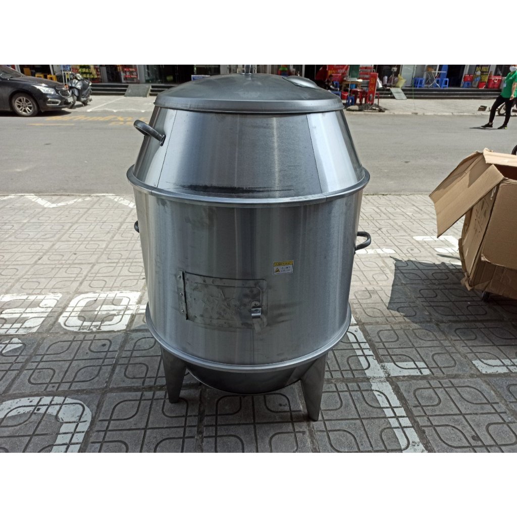 LÒ QUAY VỊT GÀ BẰNG THAN 80CM- LU NƯỚNG GÀ VỊT BẰNG THAN