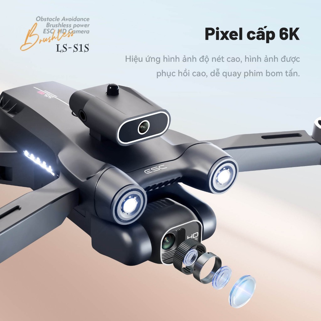 Flycam S1S Drone mini giá rẻ, Tránh Chướng Ngại Vật, Động Cơ Không Chổi Than Bay Ổn Định,Kết nối ứng dụng | BigBuy360 - bigbuy360.vn