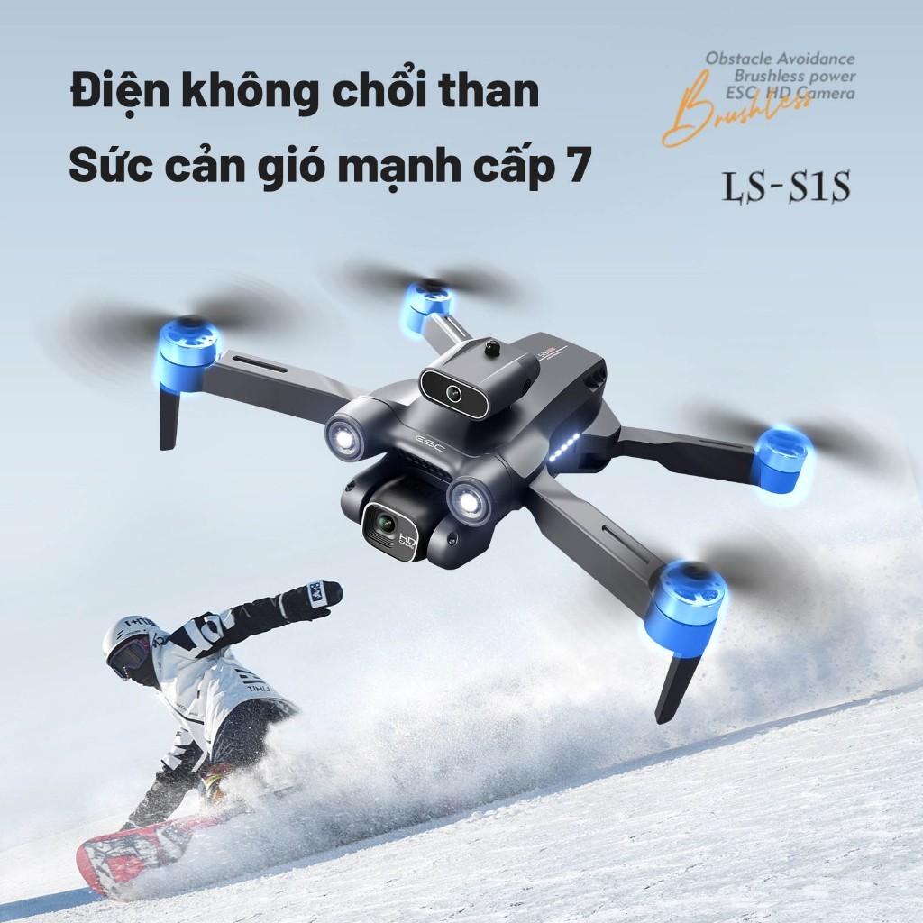 Flycam S1S Drone mini giá rẻ, Tránh Chướng Ngại Vật, Động Cơ Không Chổi Than Bay Ổn Định,Kết nối ứng dụng | BigBuy360 - bigbuy360.vn
