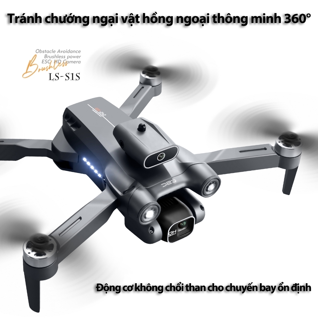 Flycam S1S Drone mini giá rẻ, Tránh Chướng Ngại Vật, Động Cơ Không Chổi Than Bay Ổn Định,Kết nối ứng dụng | BigBuy360 - bigbuy360.vn