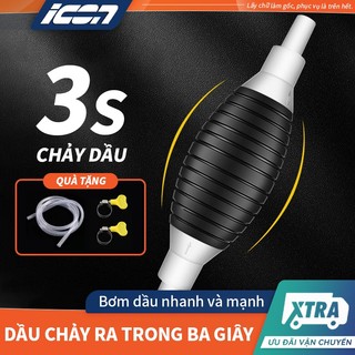 ICON Ống hút xăng dầu chất lỏng bóp tay dài 1m/2m Bơm hút dầu tay đa năng