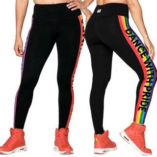 Legging sọc kẻ đỏ zumba wear mã 03