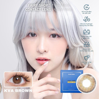 Kính Áp tròng Nobluk brown Kva brown 14.0mm - FAIRY SHOP CONTACT LENS độ 0 đến 8