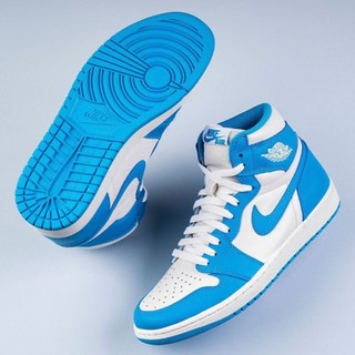 Giày thể thao air jordan 1 high unc xanh dương cổ cao clever man store