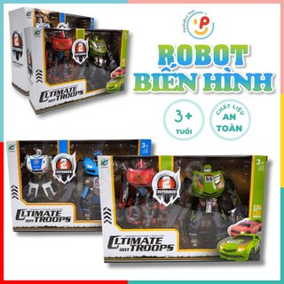 Bộ Đồ Chơi 2 Robot Biến Hình Thành Xe McQueen | Đồ chơi robot biến hình 339-12 peekabootoys