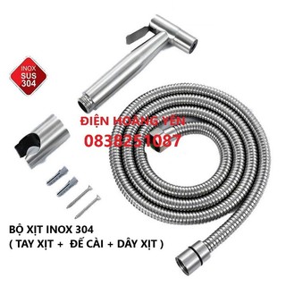 òi Xịt Vệ Sinh Inox 304 Bảo Hành 1 Năm, Không Gỉ Sét, Vòi Xịt Bồn Cầu, Vòi Xịt Toilet, Xịt Vệ Sinh Sus 304 VX01