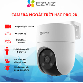 Camera ngoài trời Wifi EZVIZ H8C Pro - C8C - H8 Pro - H9C 2 mắt xoay 360 Tích hợp AI thông minh-Có màu đêm, đàm thoại