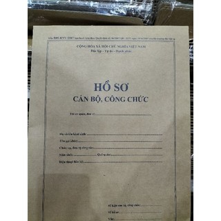 5 Túi hồ sơ cán bộ công chức mẫu B05/ Vỏ hồ sơ cán bộ công chức