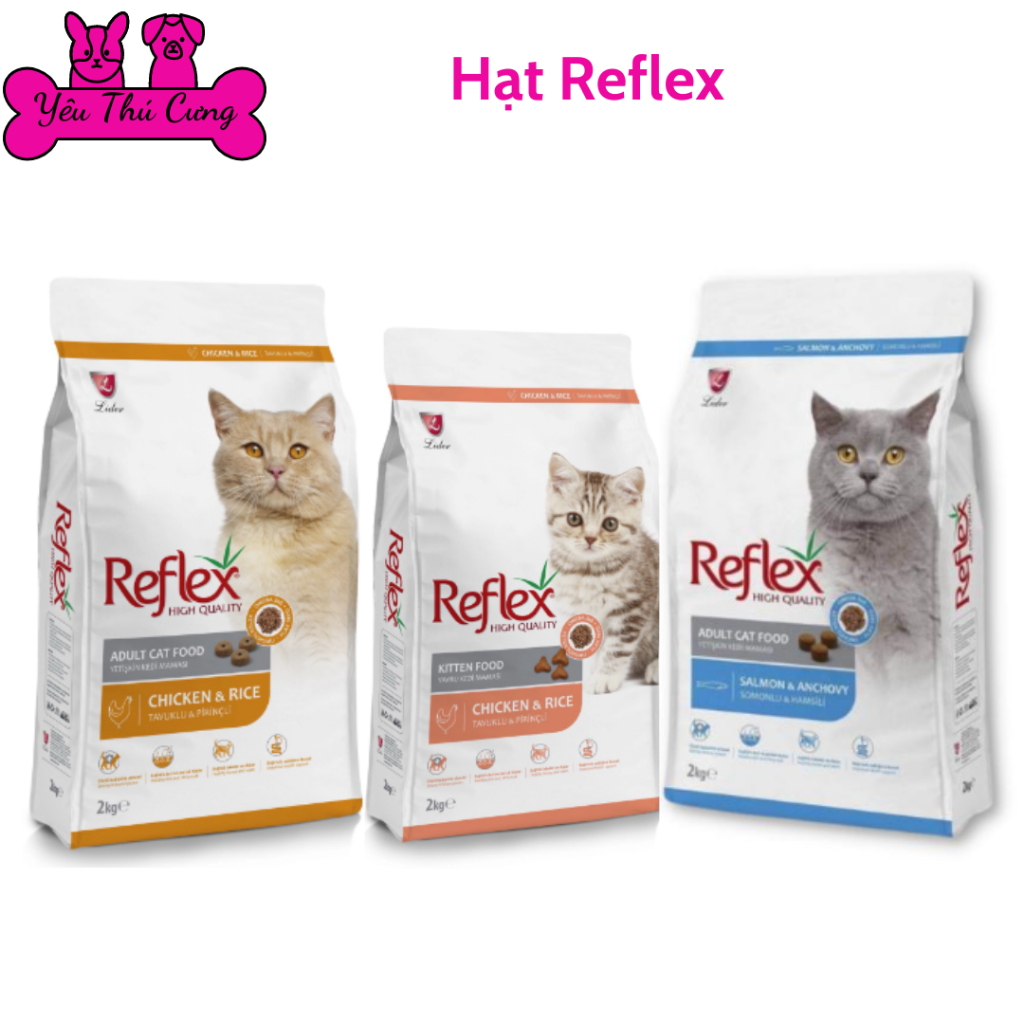 (Túi chiết 1kg)HẠT REFLEX -Yêu Thú Cưng.