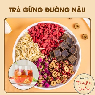 Set trà gừng đường nâu mix - Thuốc bắc lãn ông