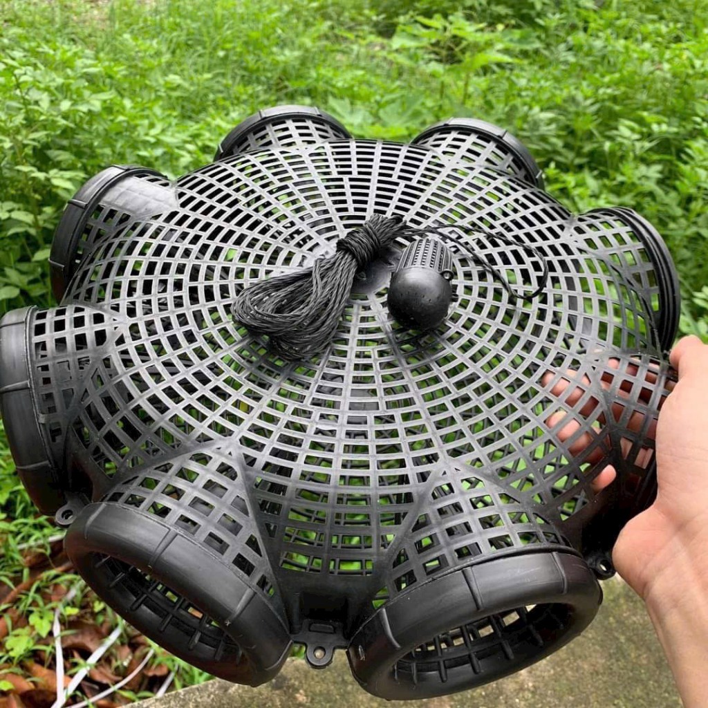 Rọ Bẫy Cá, Cua, Lươn, Tôm 8 Cửa Nhựa PP Thái Lan - Bẫy Tôm, Cua, Cá, Lươn, Trạch Phiên bản 2024 + Mồi