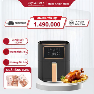 Nồi Chiên Không Dầu Điện Tử Fumak FM1875 Nhật Bản, Dung Tích 7.5L Chín Nhanh, Tản Nhiệt Đều [ Bảo hành 18 tháng]