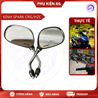  Gương Chiếu Hậu Kiểu Spark Chân Inox Bản To Đẹp CRG Kính Chiếu Hậu Cho Nhiều Dòng Xe Máy Chắc Chắn 