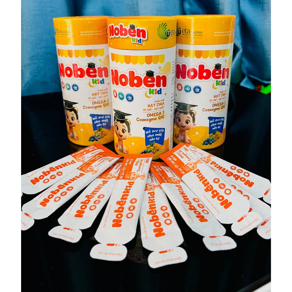 Noben Kid HẠT CHIA ỐC CHỐ - VIỆT QUẤT OMEGA З Coenzyme Q10