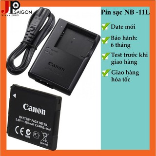 Bộ 01 pin 1 sạc thay thế cho máy ảnh Canon NB-11L