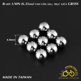 Bi rời 1/4IN (6.35mm) cho trục côn sau, trục giữa xe đạp GROSS
