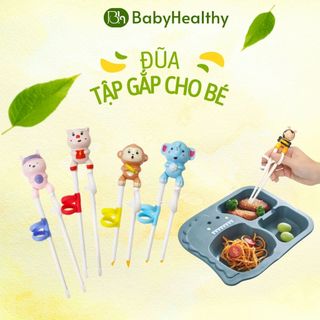 Đũa tập ăn có xỏ ngón cho bé tập gắp dễ dàng