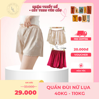 Quần đùi lụa Nữ massage, xông hơi spa freesize