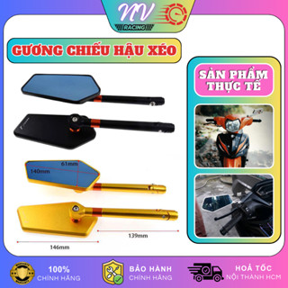 Gương chiếu hậu xe máy Rizoma Xéo, kính chiếu hậu gắn chân kính cho Vision, Vario, Wave, Sirius,...